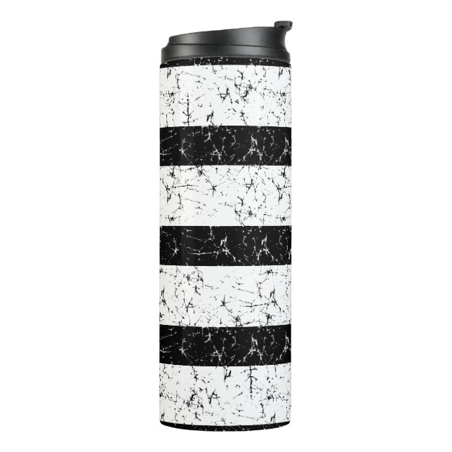 Bouteilles Isothermes Batik noir et blanc magnifique conçu (Tourné sur la gauche)