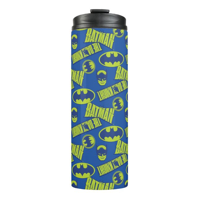 Bouteilles Isothermes Batman - Le Motif du Chevalier foncé (Devant)