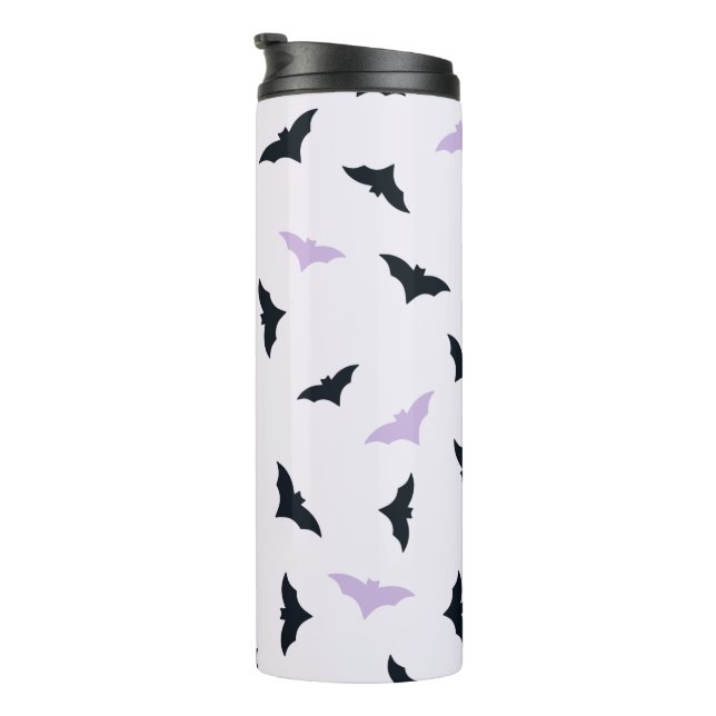 Bouteilles Isothermes Bats d'Halloween Tumbler thermique (Tourné sur la droite)