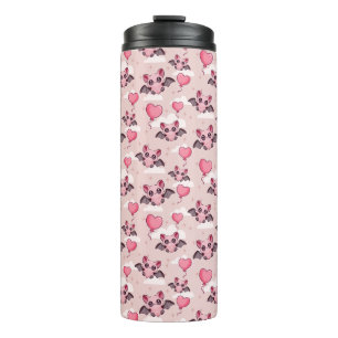 Bouteilles Isothermes Bats et coeurs roses mignons