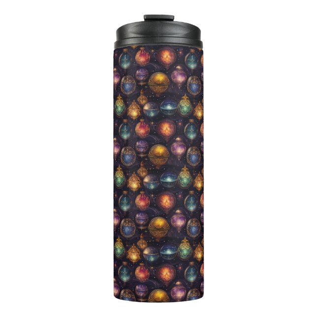 Bouteilles Isothermes Baubles de Noël Tumbler thermique (Devant)