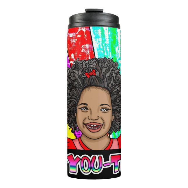Bouteilles Isothermes Be-You-Tiful Little African'-American Girl (Devant)