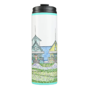 Bouteilles Isothermes Beach Shack Life 1; Tumbler Thermique; Cyan
