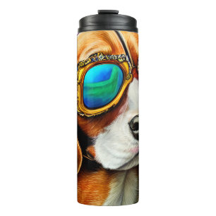 Bouteilles Isothermes Beagle avec lunettes de soleil