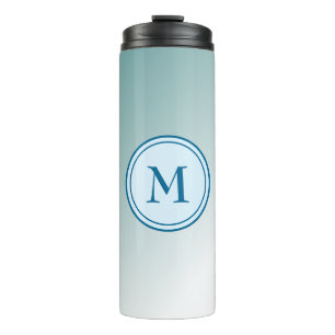 Bouteilles Isothermes Beau Monogramme Ombre Bleu