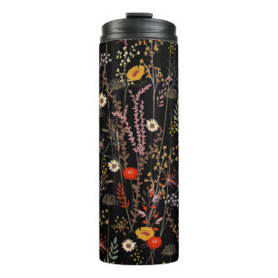 Bouteilles Isothermes Beau motif de fleurs de prairie fleurie