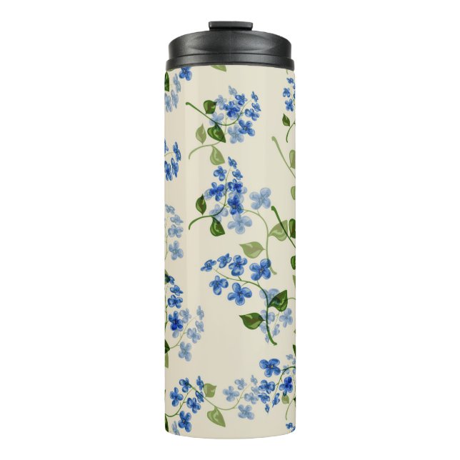 Bouteilles Isothermes Beau motif fleuri sans soudure (Devant)