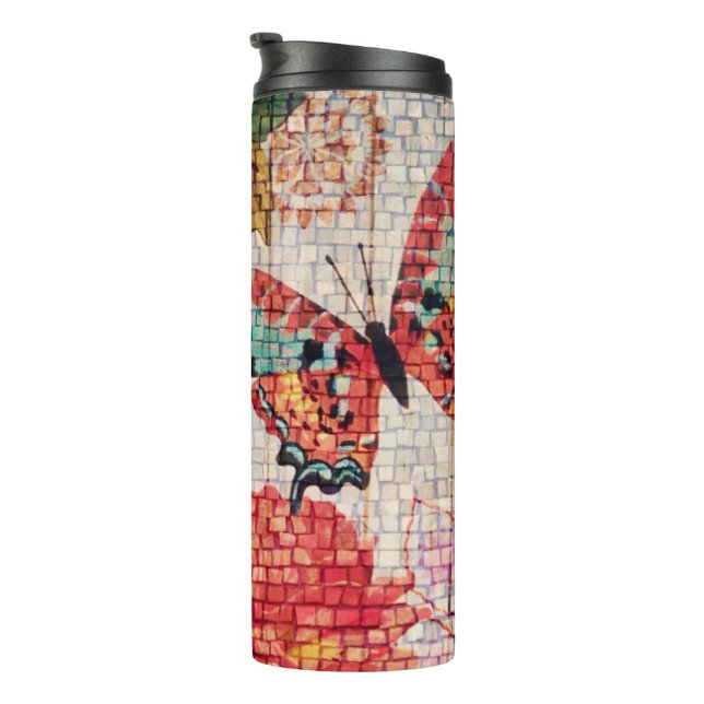 Bouteilles Isothermes Beau Tumbler Thermal Papillon (Tourné sur la droite)