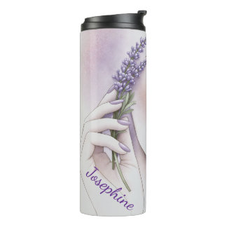 Bouteilles Isothermes Beauté Élégante Personnalisée Femme Lavande Violet