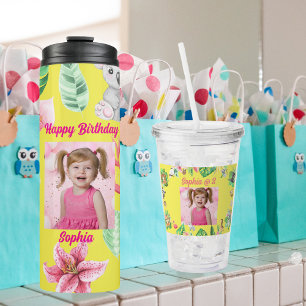 Bouteilles Isothermes Bébé Animaux Enfants Photo Tumbler Cadeaux pour An