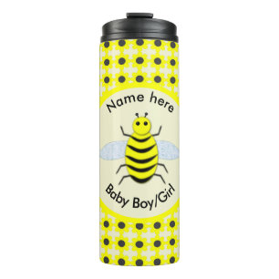 Bouteilles Isothermes Bébé jaune mignon abeille Genre Révéler Neutre Per