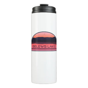 Bouteilles Isothermes Belews Lake Caroline du Nord Red Sunrise