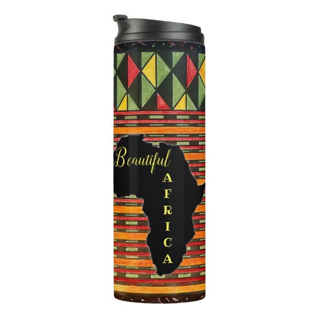 Bouteilles Isothermes Belle Afrique Thermal Tumbler (Tourné sur la droite)