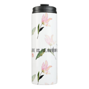 Bouteilles Isothermes Belle aquarelle florale