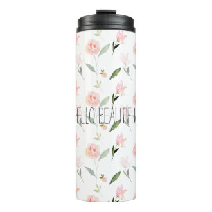 Bouteilles Isothermes Belle Aquarelle Florale Rose