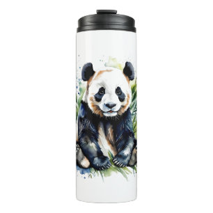 Bouteilles Isothermes Belle aquarelle Panda Bear