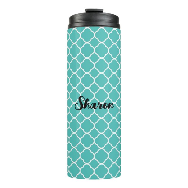 Bouteilles Isothermes Belle chance et Harmonie Turquoise Tumbler Thermiq (Devant)