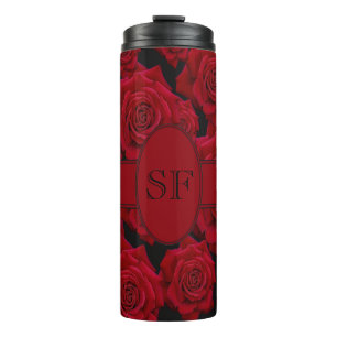 Bouteilles Isothermes Belle et élégante floraison de roses rouges- Mon