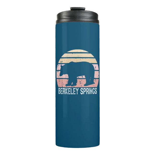 Bouteilles Isothermes Berkeley Springs West Virginia Retro Bear (Devant)