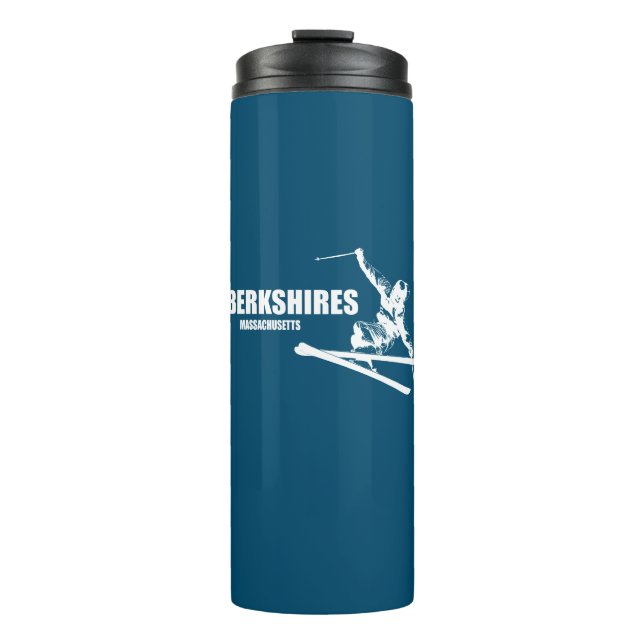 Bouteilles Isothermes Berkshires Massachusetts Skier (Devant)
