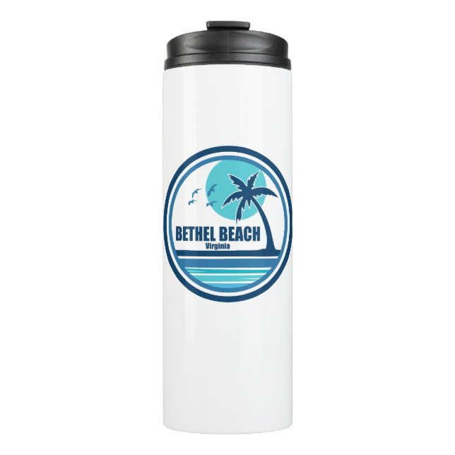 Bouteilles Isothermes Bethel Beach Virginia Palm Tree Birds (Devant)