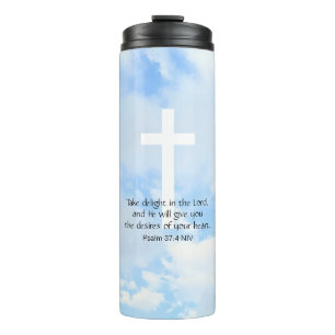 Bouteilles Isothermes Bible chrétienne Verse Ciel doux Inspiration bleue