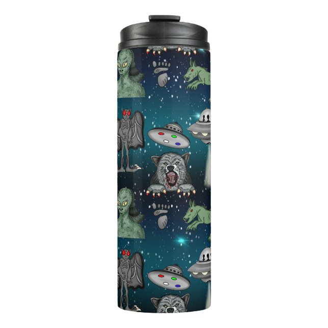 Bouteilles Isothermes Bigfoot, OVNI, Aliens, Mothman, Dogman, Cryptides (Devant)