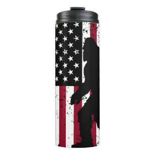 Bouteilles Isothermes Bigfoot patriotique drapeau américain Sasquatch
