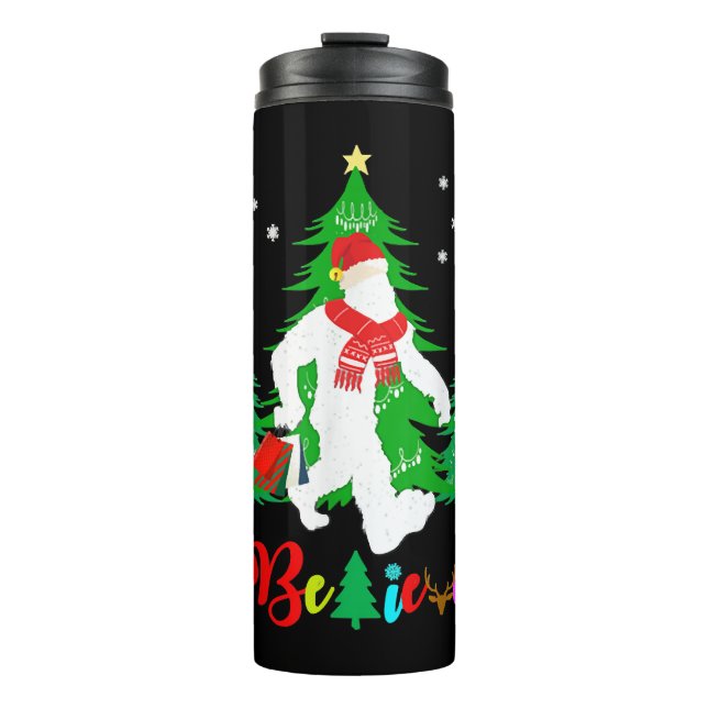 Bouteilles Isothermes Bigfoot Yeti Sasquatch Noël Croire Noël (Devant)