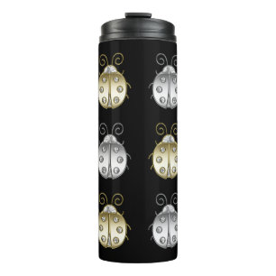 Bouteilles Isothermes Bijoux Ladybugs Gold Silver Diamond