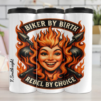 Bouteilles Isothermes Biker Par Birth Rebel By Choice Emblem