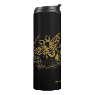 Bouteilles Isothermes Biology Bee Golden DNA Latin Quote Thermal Tumbler