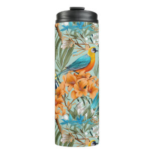 Bouteilles Isothermes Birds Chinoiserie Mint Orange