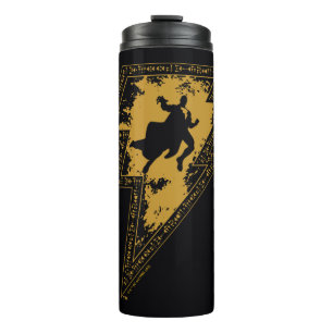 Bouteilles Isothermes Black Adam Distressed Lightning Bolt Graphic