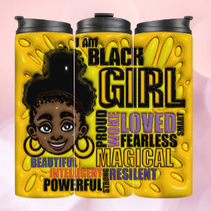 Bouteilles Isothermes Black Girl Magic - 3D Inflect Effect Tumbler