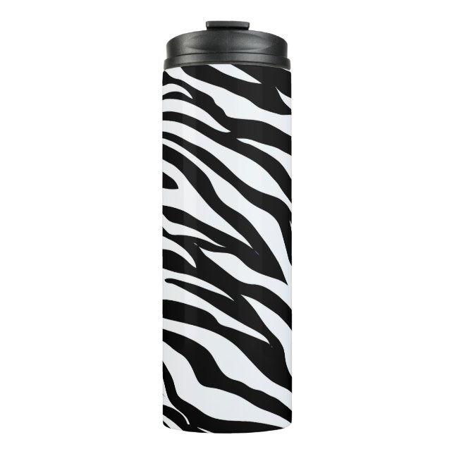 Bouteilles Isothermes Black & White Zebra Safari Motif animal (Devant)