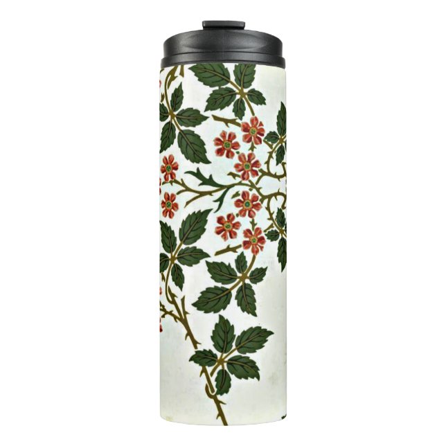 Bouteilles Isothermes Blackberry, un motif de William Morris, (Devant)