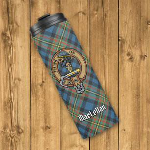 Bouteilles Isothermes Blason du clan MacLellan sur tartan ancien