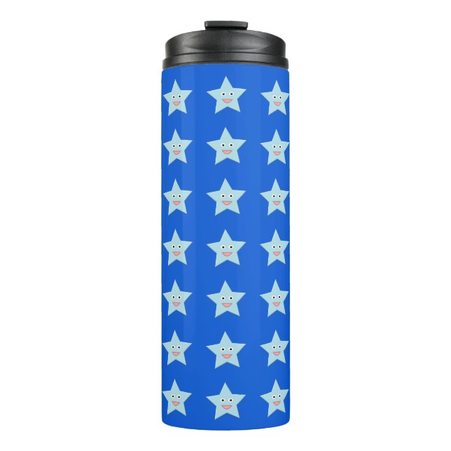 Bouteilles Isothermes Bleu clair Célébration étoile Thermal Tumbler (Devant)