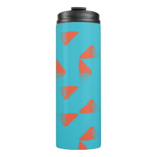 Bouteilles Isothermes Bleu, orange, dynamique, motif géométrique tendanc