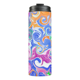 Bouteilles Isothermes Bleu, orange, violet et fluides Turquoises