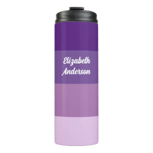 Bouteilles Isothermes Blocage couleur violet bande horizontale