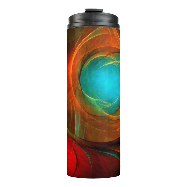 Bouteilles Isothermes Blue Eye Moderne Abstrait Art Cool Motif #16 (Devant)