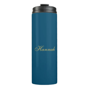 Bouteilles Isothermes Blue Gold Professional Nom minimaliste tendance