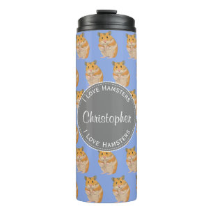 Bouteilles Isothermes Blue I love Hamsters Hamster Motif