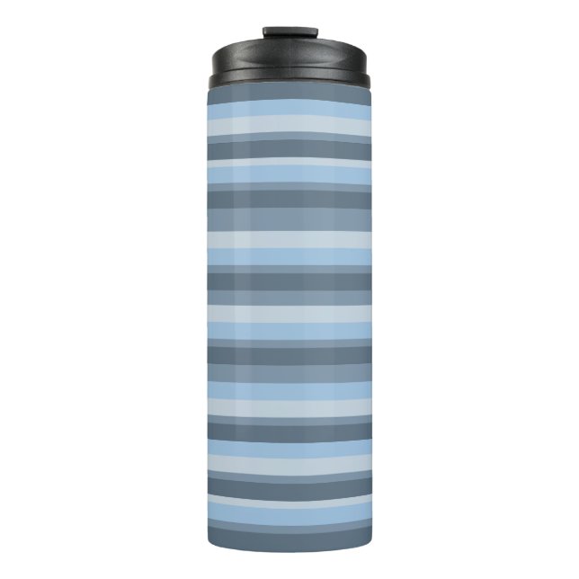 Bouteilles Isothermes Blue stripes (Devant)