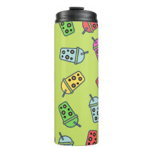 Boba Bubble Tea Motif
