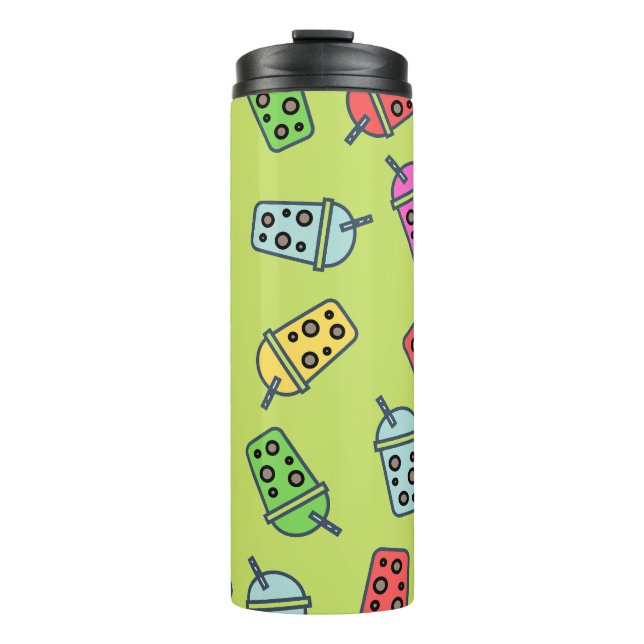 Bouteilles Isothermes Boba Bubble Tea Motif (Devant)