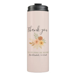 Bouteilles Isothermes Boho Floral Aquarelle Enseignant Merci