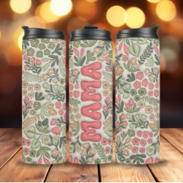 Bouteilles Isothermes Boho vert Floral Mama